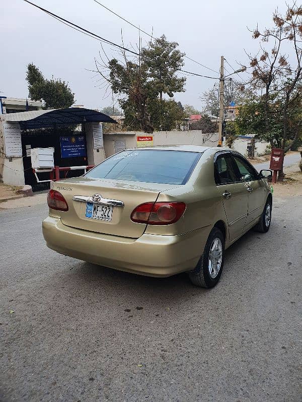 Toyota Corolla 2007 urgent sale Islamabad number. 3