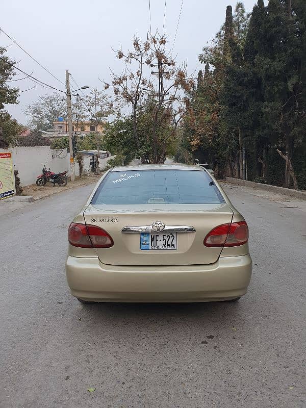 Toyota Corolla 2007 urgent sale Islamabad number. 5