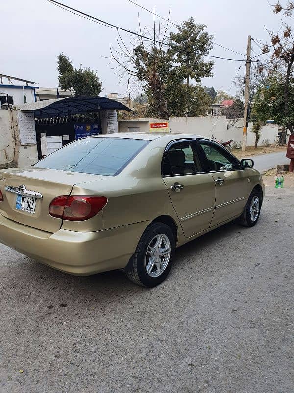 Toyota Corolla 2007 urgent sale Islamabad number. 6