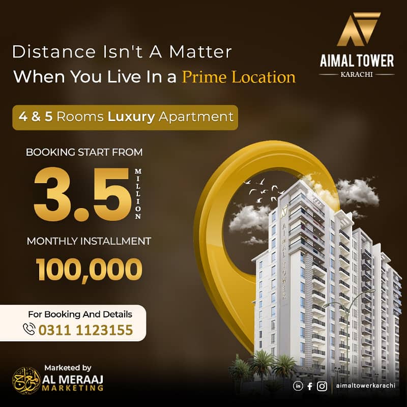 3 & 4 Bed D. D Luxury Appartment on 3.5 years Installment Plan 0