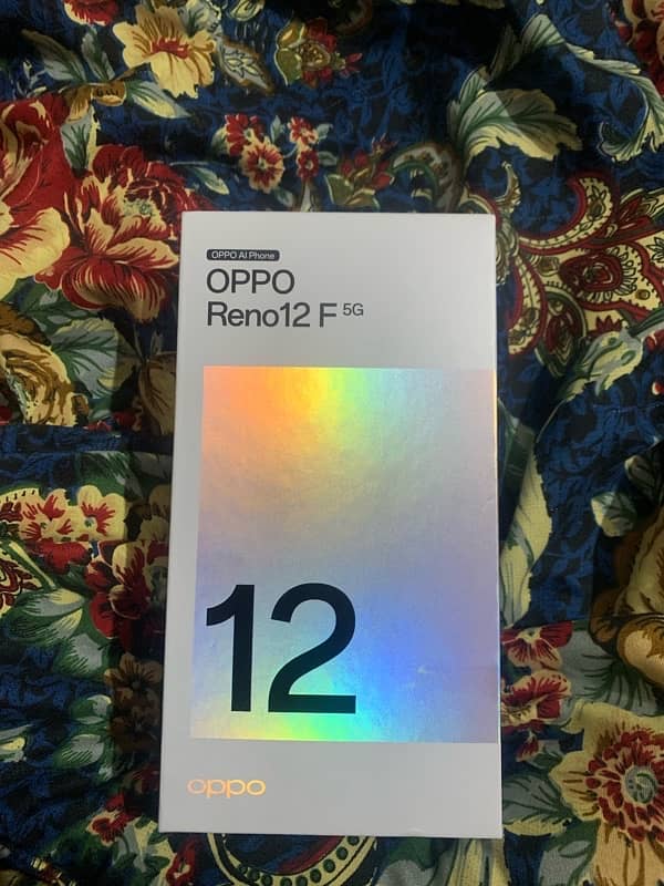 Oppo Reno 12F 5G 12GB/256GB PTA approve Full box new 0