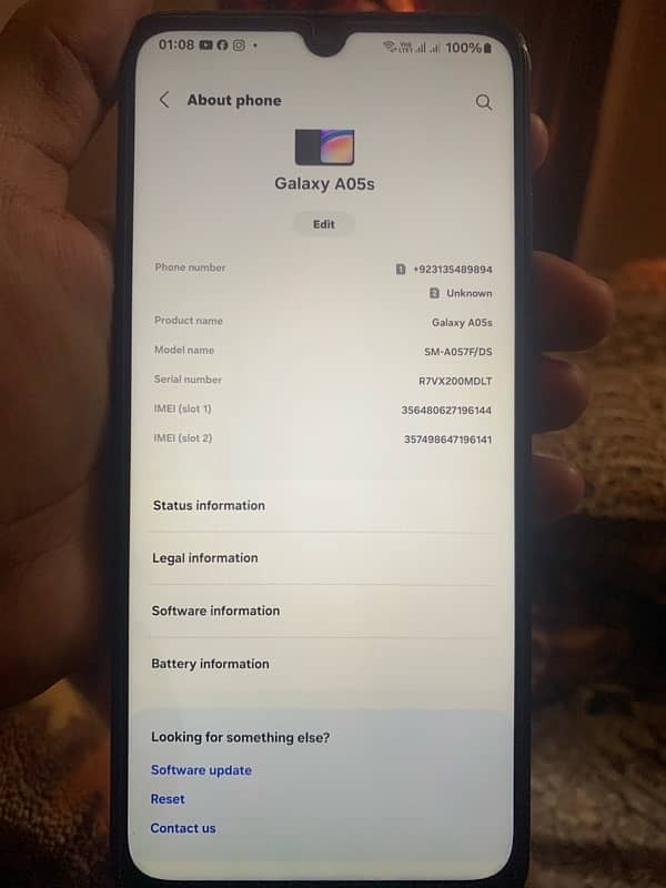 Samsung A05s 6/128  10/10  1 month use full box 3