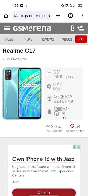 realme c 17 0