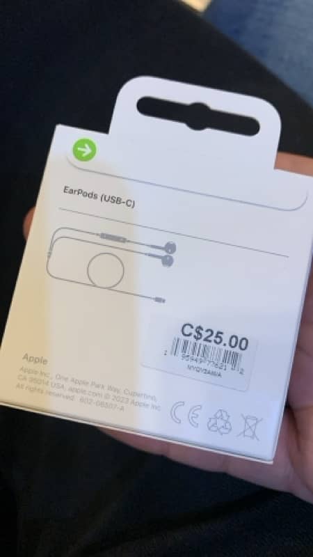 Apple earphones type c for iphone 15 16 1