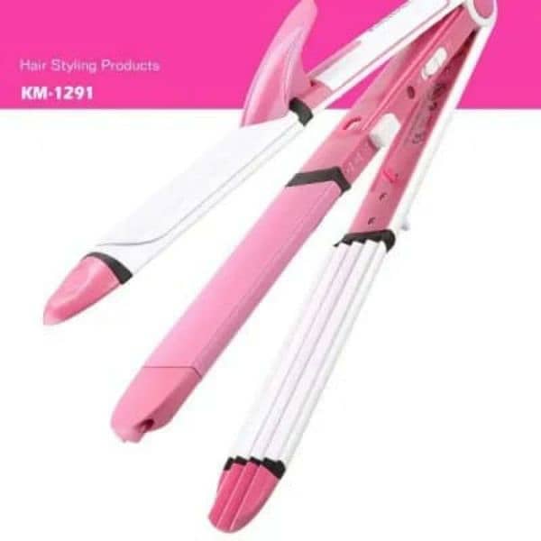 3 in 1 hair straightener roller curler 2