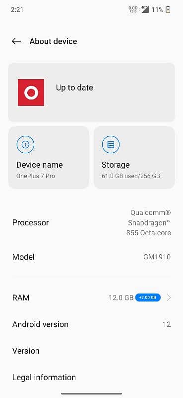 Oneplus 7 pro Dual sim pta 2