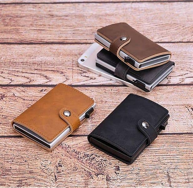 Mens Multicolor PU Leather Bi_Fold Wallet_ 1 PC  pocket Friendly & 4