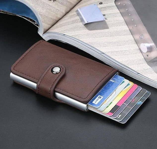 Mens Multicolor PU Leather Bi_Fold Wallet_ 1 PC  pocket Friendly & 5