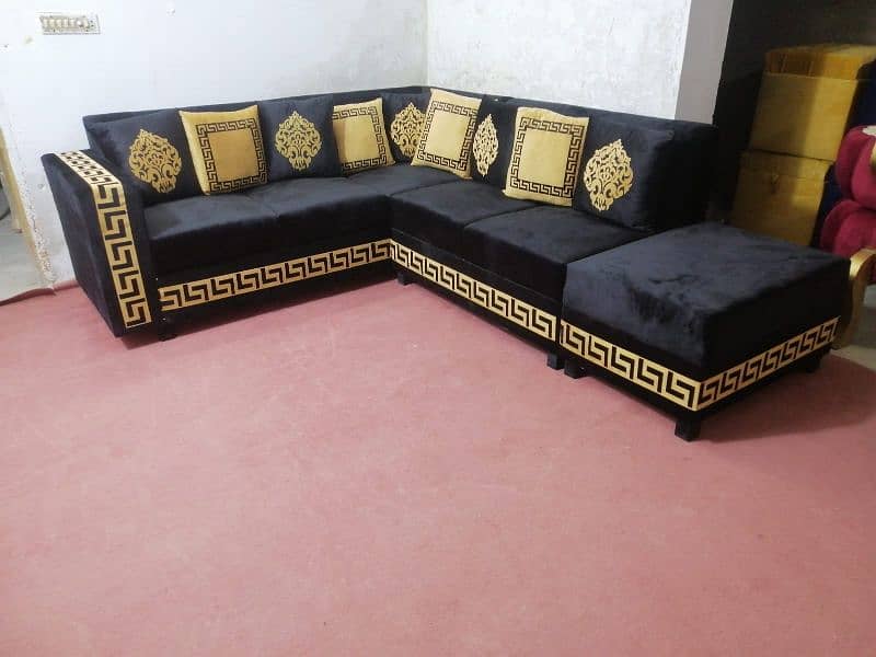 brand new elegant design L shape corner sofa 4