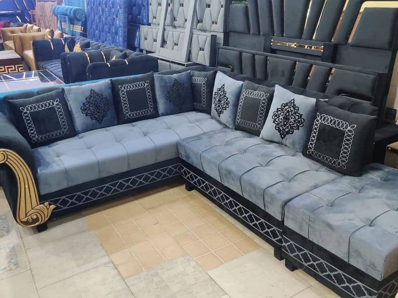 brand new elegant design L shape corner sofa 12