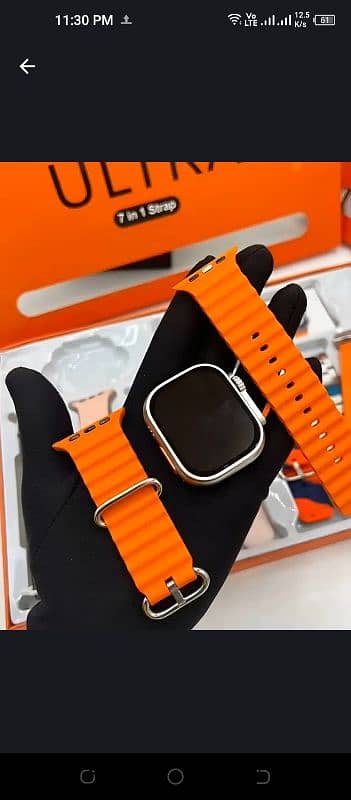 7 in 1 Ultra smart watch with metal strap 3