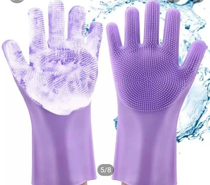 silicone washing gloves 1