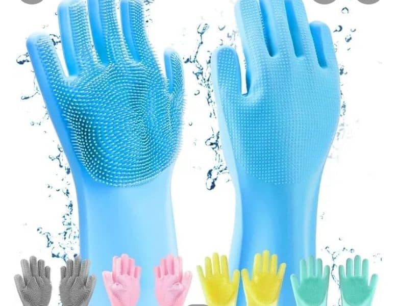 silicone washing gloves 2