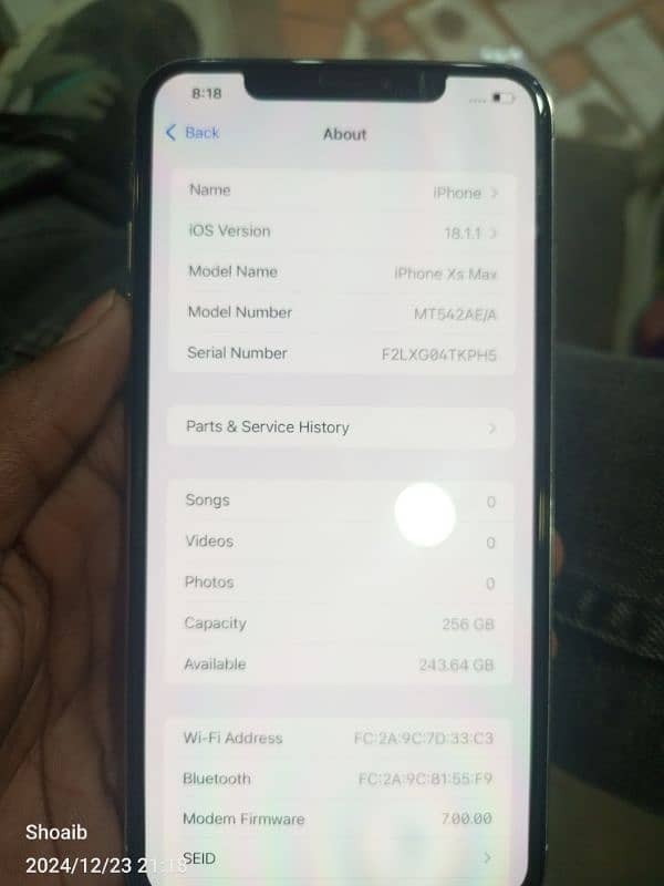 xs max 256gb PTA approved physical plus esim approved 1