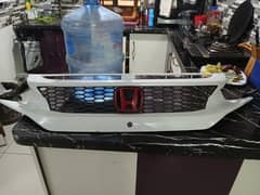 Honda Civic X Style Grille Gloss Black 2016-21