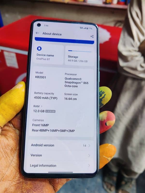 OnePlus 8t 12/256 dual sim 03028782741 1