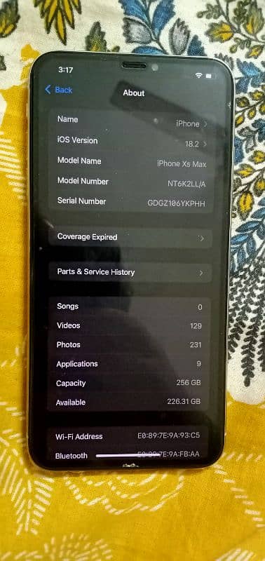 Iphone XS Max 256gb Factory Unlock heath 79 only phone Cable 6