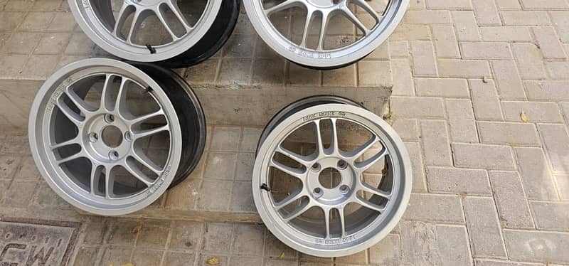 enkei rpf1 4 nut 15 inch civic ek eg vitz 2