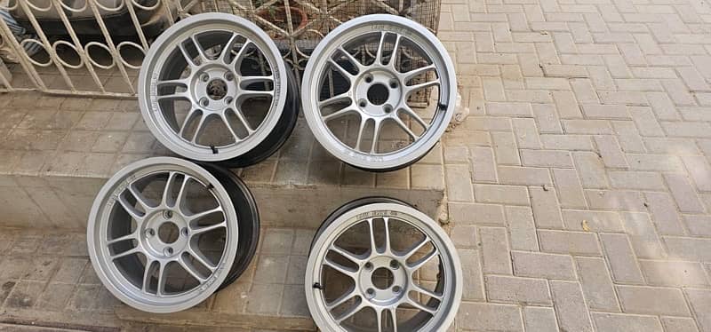 enkei rpf1 4 nut 15 inch civic ek eg vitz 5