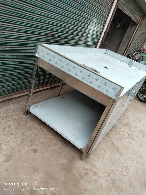 Working Table New Available/Counter/hotplate/fryer/pizza oven/grill 3