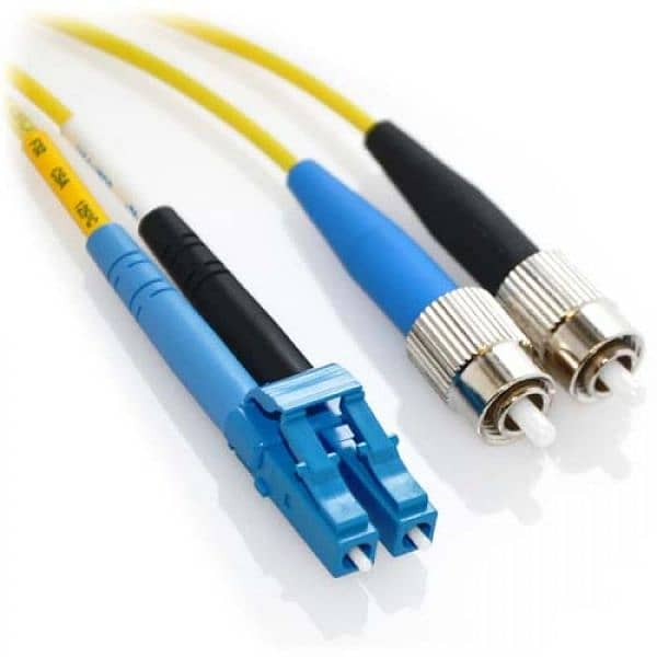 LC-FC Dual-Core Single Mode Fiber Optic Jumper,Length: 2