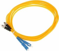 ST/ST SM DUPLEX FIBER PATCH CORD, Lszh, Yellow