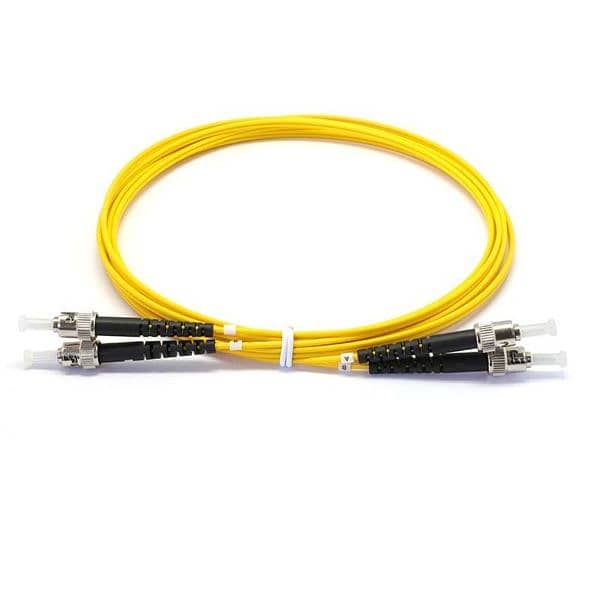 ST/ST SM DUPLEX FIBER PATCH CORD, Lszh, Yellow 2