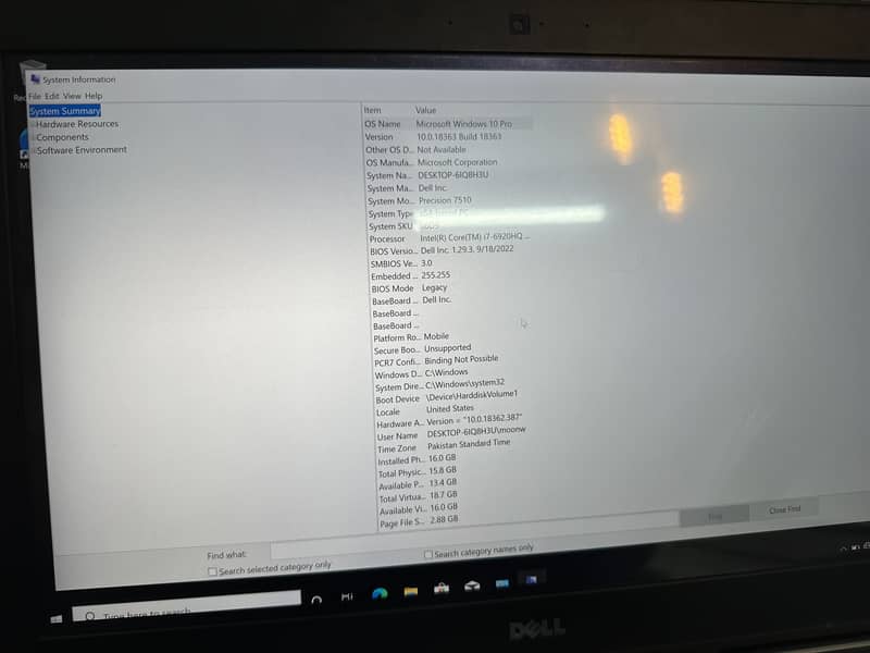 Dell Precision 7510 – 4K Display 16/1.5TB 5