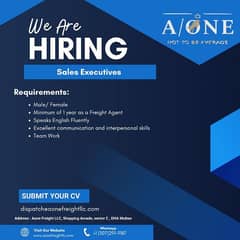 Sales Executive Required