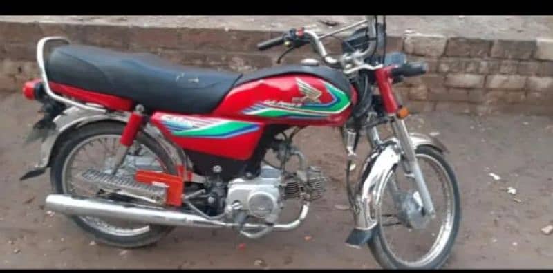 Bike 70 CD Khushab Golden Number Good Condition 0