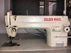 Golden Wheel Flat bed Leather Rexine and cloth Stitching Machine.