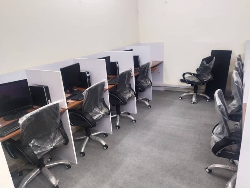 Furnished Office for Rent in Johar Town for Silent office (Call center + Software house + Marketing office and other setup as you want) 1