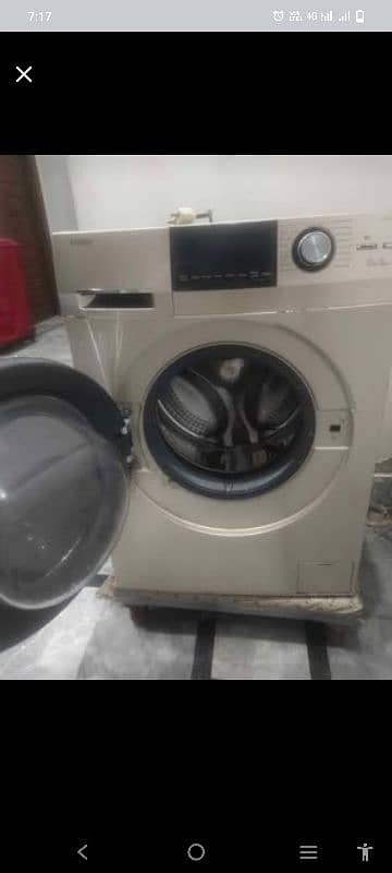 Haier full automatic front door Washing machine 10 kg Mint condition 2