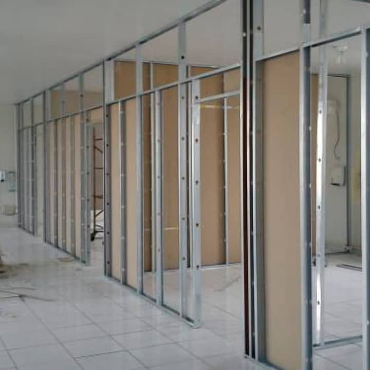 False Ceiling, Gypsum Board Drywall Partition, Glass Partition 15