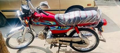 Honda Cd70model 2024 special red edition Hyderabad number