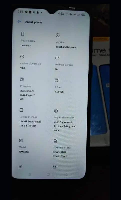 Realme 5 4gb 128gb with box 1