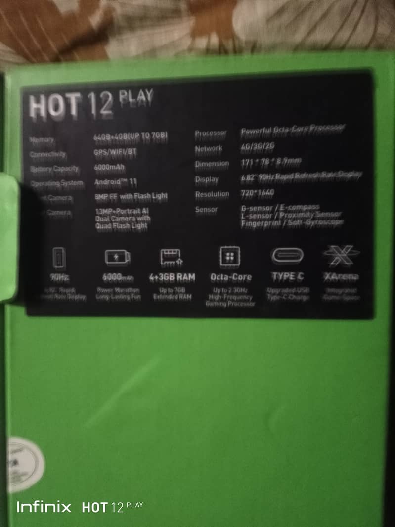 Hot 12play 7gb 64gb 03084140081 8