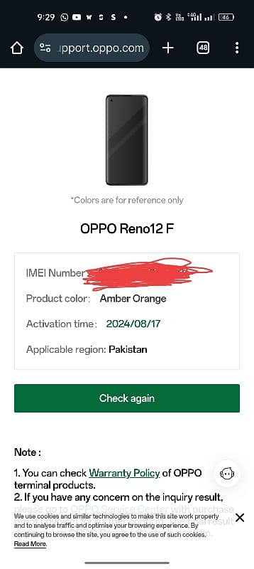 Oppo Reno 12f 4g 4