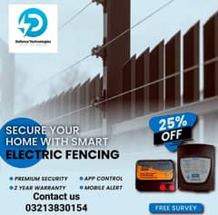 Electrice fence wire fence solar panel system gate automation