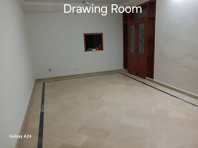 10marla 3beds DD TV lounge kitchen attached baths neat clean ground portion for rent in G 13 4 islamabad 1