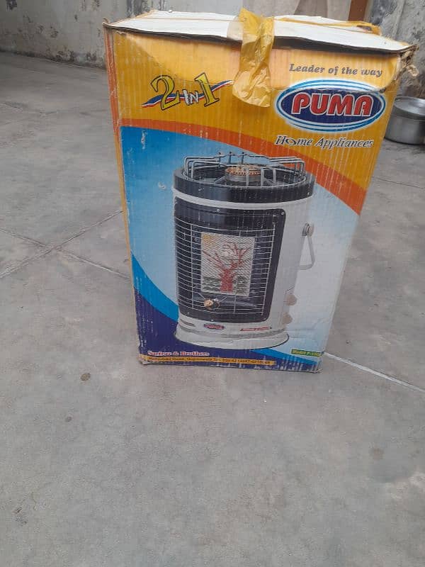 2 in 1 New High Quality Gas Heater/Stove Large Size Puma Brand. 0