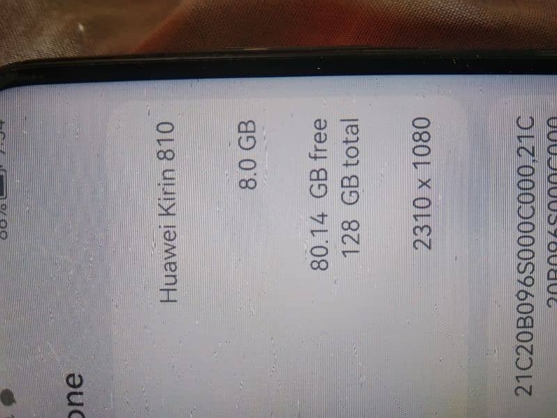 Huawei Nova 7i mobile ram8 rom128 full box charger ok 4