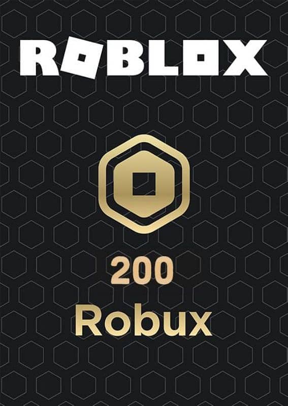 200 Robux Roblox Gift Card 1