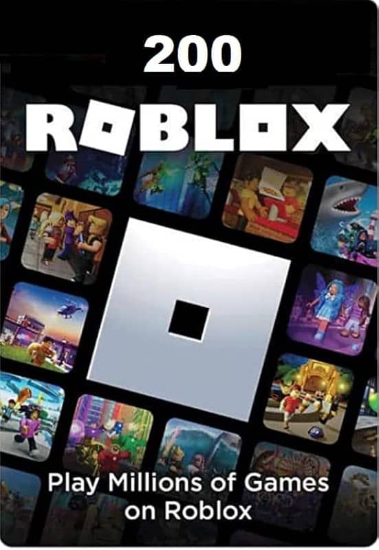 200 Robux Roblox Gift Card 2