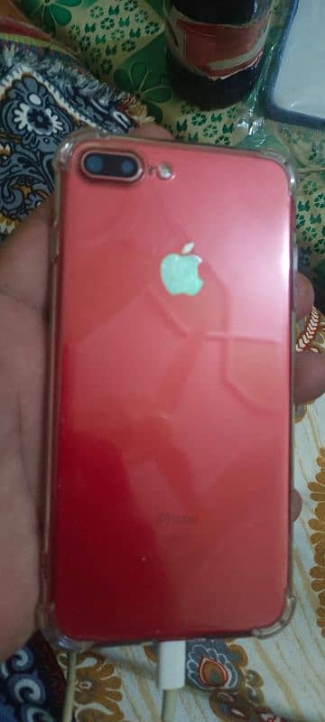 Iphone 7 plus red color pta approved  128 gb memory 2