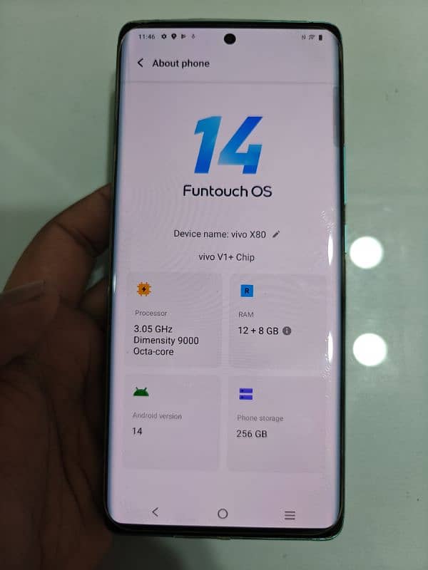 Vivo X80 12gb/256gb for sale excellent condition 0