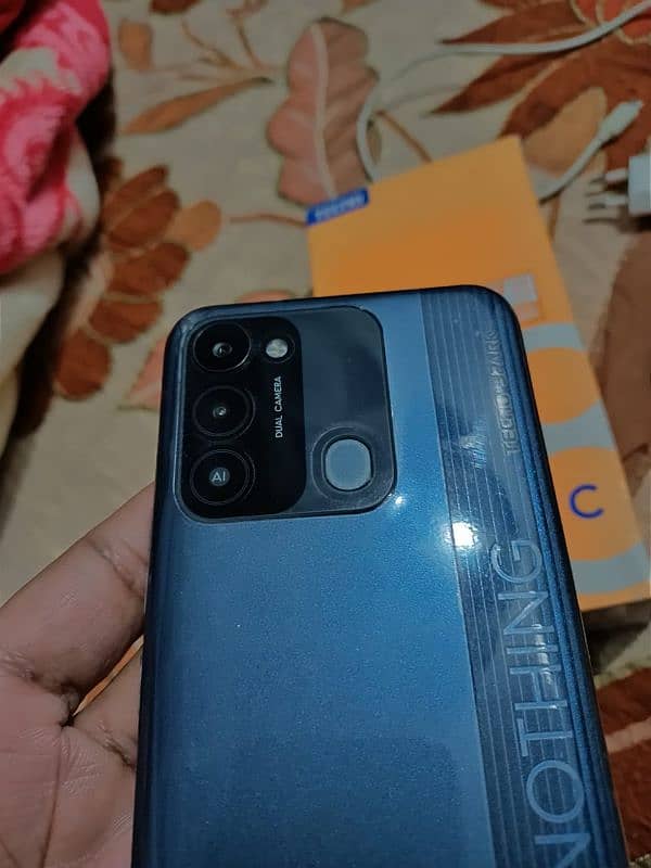 Tecno spark 8 c with box charger original 10by 10 3