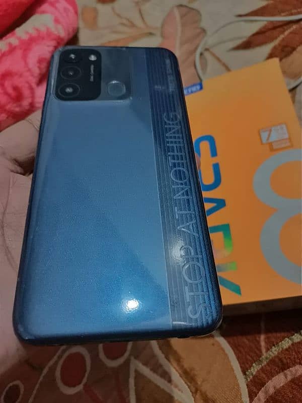 Tecno spark 8 c with box charger original 10by 10 6