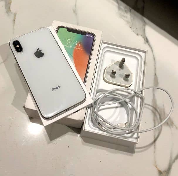 iphone x 256Gb pta approved with cabel charger All original read descr 0