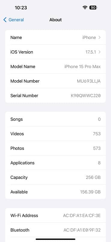 Iphone 15 Pro max 256gb 6